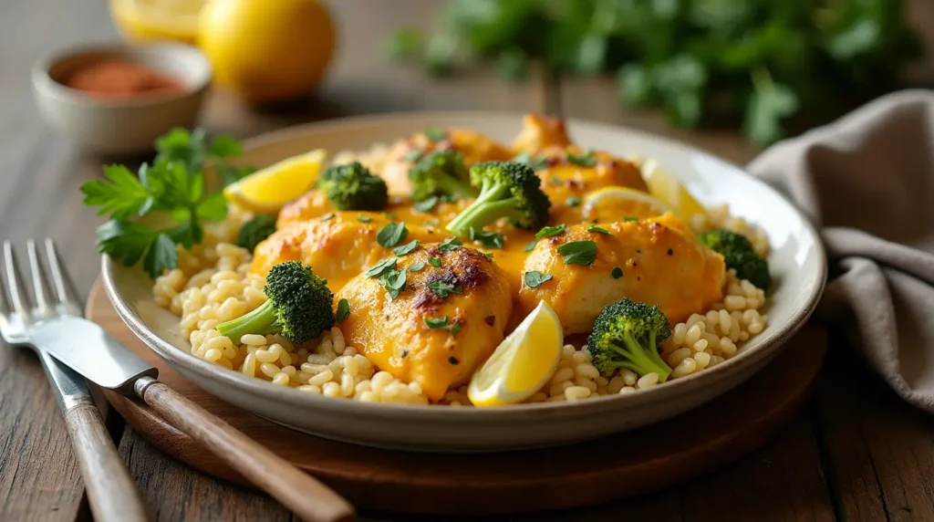 Cheesy Chicken Broccoli Rice